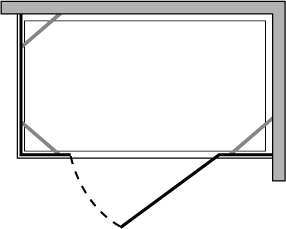 CN2F + CNPL : Flügeltür mit doppelter fixseite (zusammensetzbar)