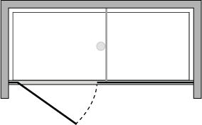 PRJCML6-8 + PRJFL6-8 : Flügeltür in linie mit fixseite (in linie)