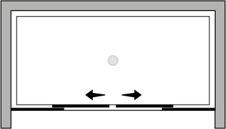 SC2SNI : Double sliding door (niche)